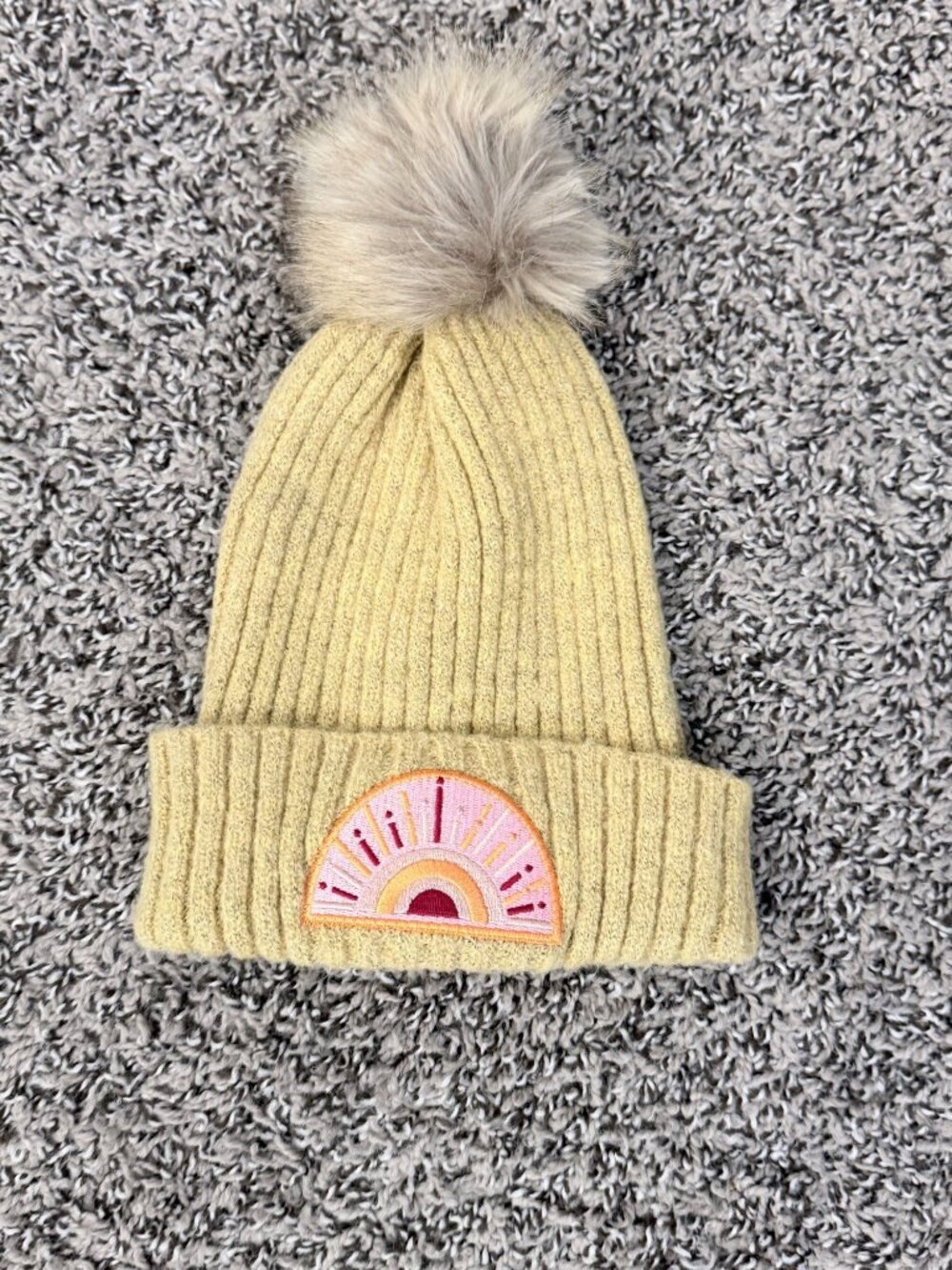 Virginia Wolf Rainbow Pom Beanie
